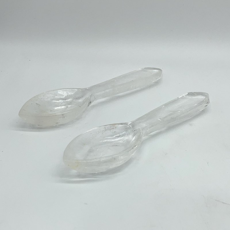 4 Types Coffee Spoon Carving Rose Quartz Green Aventurine Wholesale -Wholesale Crystals