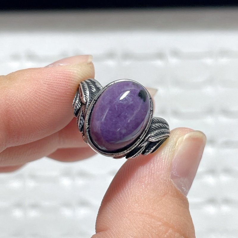 43 Pieces Charoite Different Styles Ring 5 - Wholesale Crystals