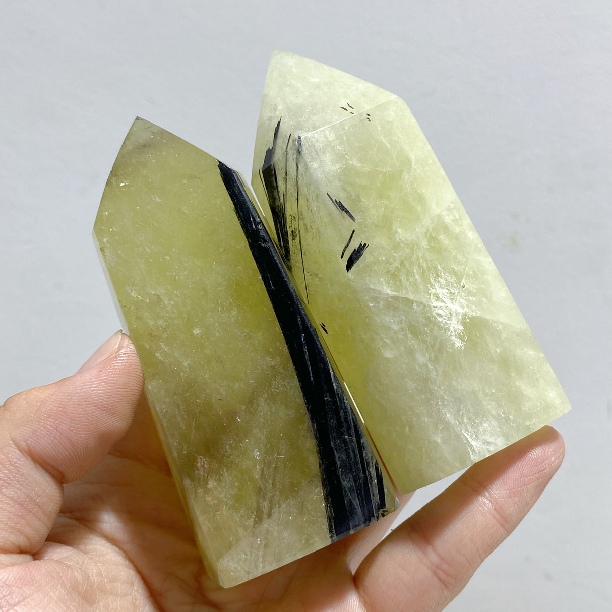 45 Pieces Heat Treatment Citrine Mixed Black Tourmaline Tower Point