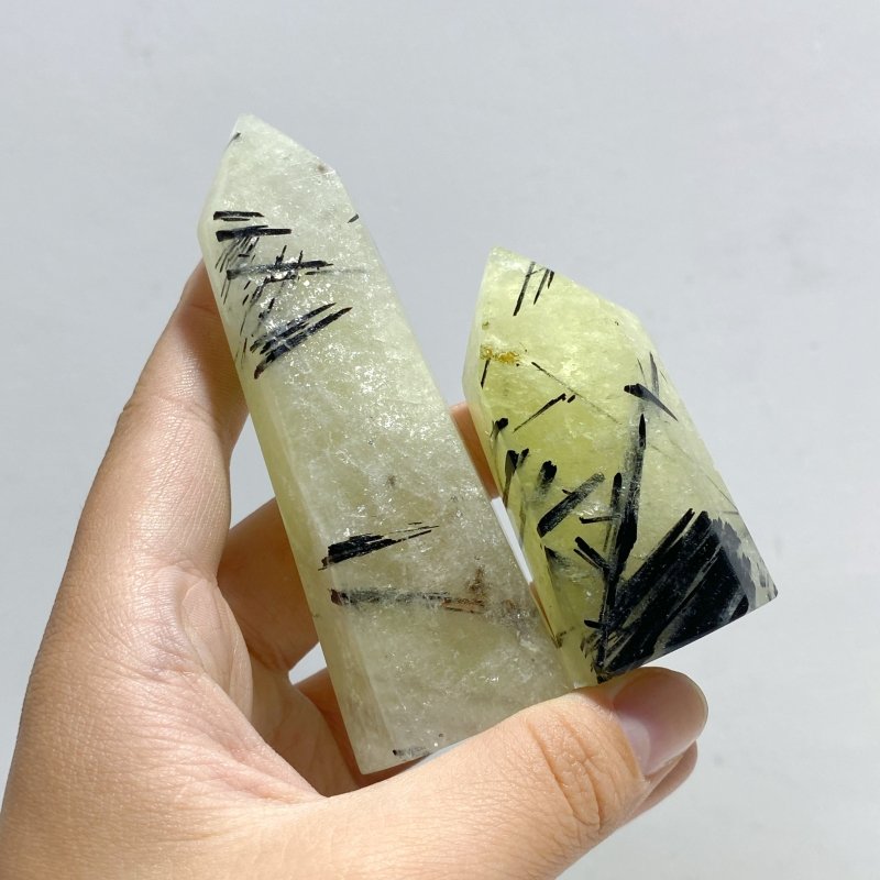 45 Pieces Heat Treatment Citrine Mixed Black Tourmaline Tower Point -Wholesale Crystals