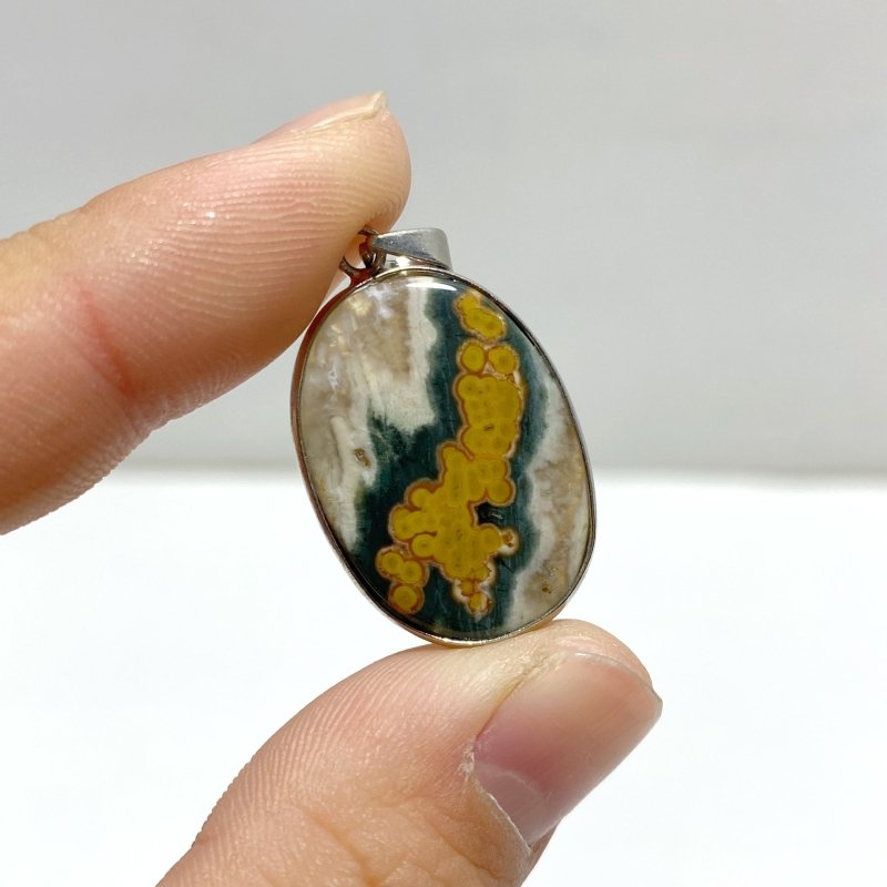 47 Pieces 8th Vein Ocean Japser Pendants - Wholesale Crystals