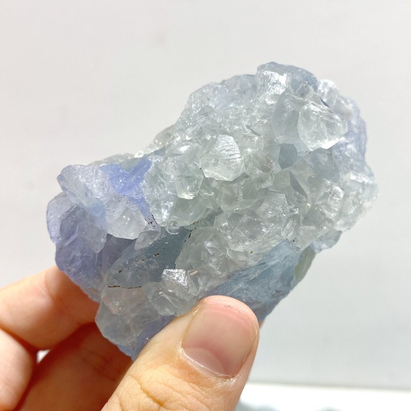 47 Pieces Blue Fluorite Mixed Calcite Raw Stone Specimen For Collection - Wholesale Crystals