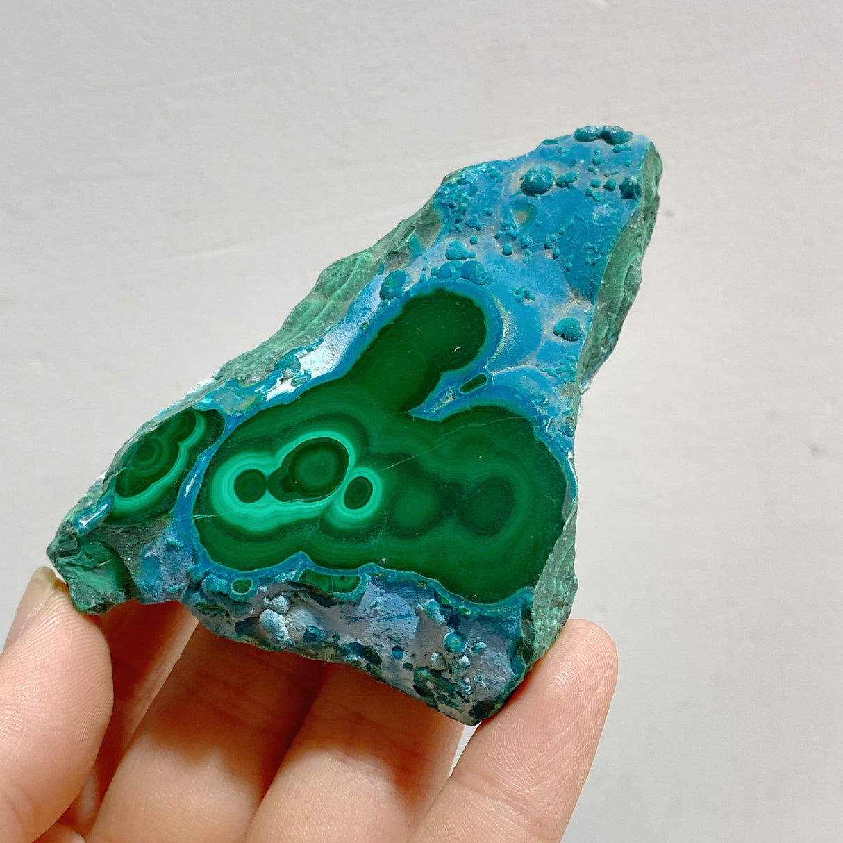10 Pieces High Quality Beautiful Chrysocolla Mixed Malachite Slab Specimen #1