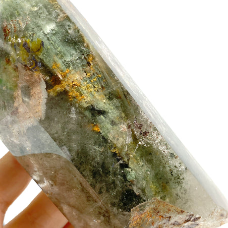 Garden Quartz Raw Bottom Point With Stand #4