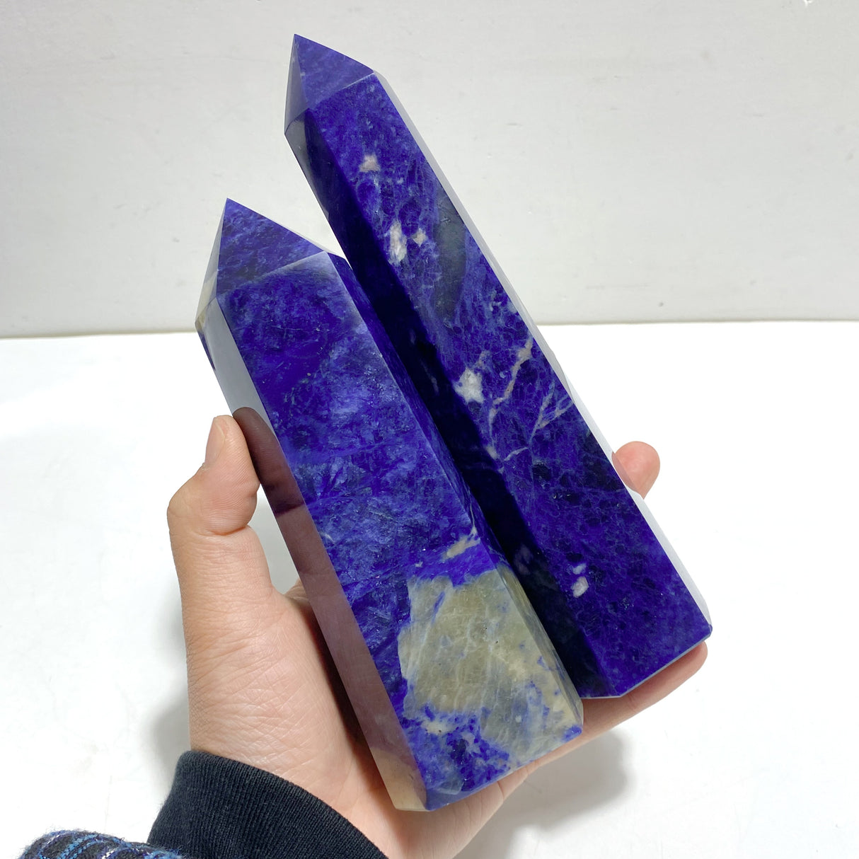 8 Pieces High Quality Sodalite Tower Points