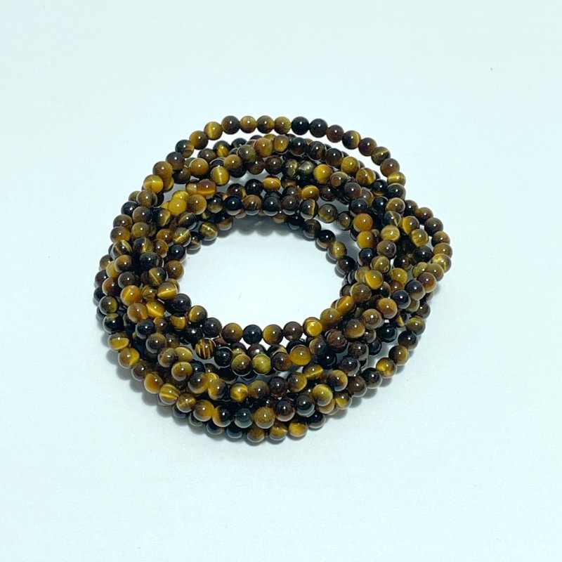 4MM Mini Beads Bracelet Wholesale Opalite Hematite Tiger Eye - Wholesale Crystals
