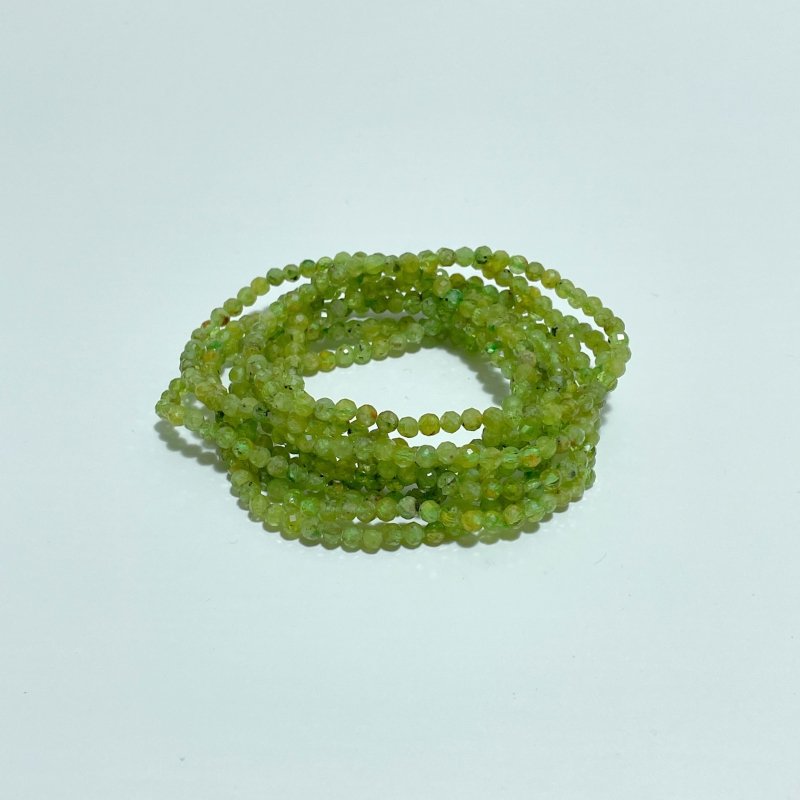 4MM Multi - Faceted Crystal Flash Bead Bracelets Wholesale Malachite Ruby Zoisite Blue Lace Agate - Wholesale Crystals