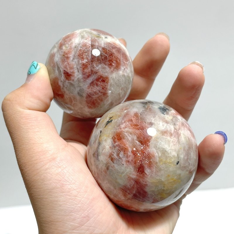 5 - 6cm Sunstone Spheres Ball Wholesale - Wholesale Crystals