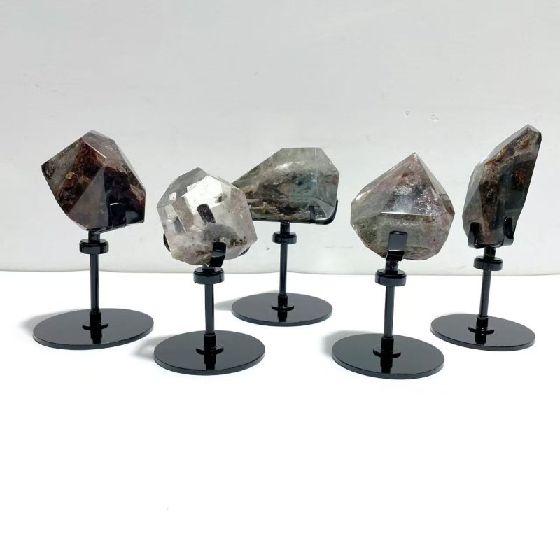 5 Pieces Beautiful Garden Quartz Free Form With Stand Home Decor - Wholesale Crystals