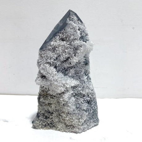 5 Pieces Black Clear Quartz Cluster Raw Side Tower - Wholesale Crystals