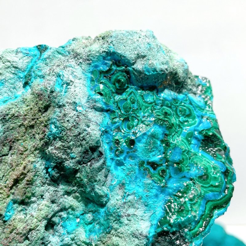 5 Pieces Chrysocolla Mixed Malachite Raw Stone Specimen - Wholesale Crystals