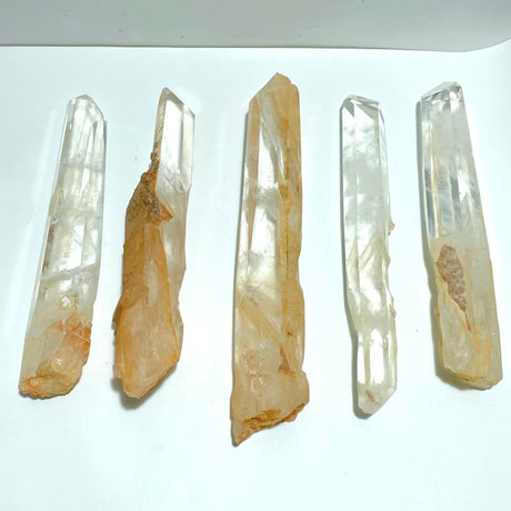 5 Pieces Large Clear Quartz Tower Point - Wholesale Crystals