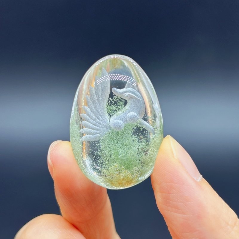5 Pieces Nine - tailed Fox Garden Quartz Inner Scene Carving - Wholesale Crystals