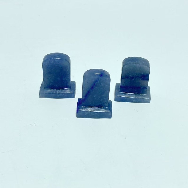 5 Types Tombstone Carving Wholesale Obsidian Blue Aventurine Yooperlite - Wholesale Crystals