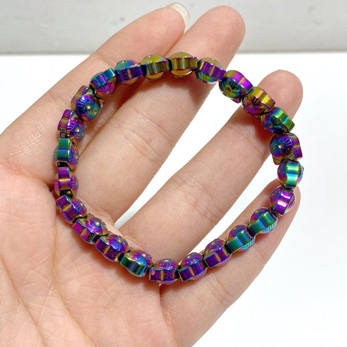 Aura Pyrite Cat Head Shape Bracelets Wholesale