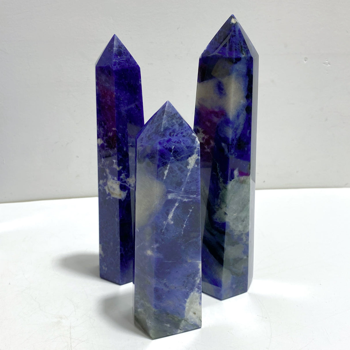 8 Pieces High Quality Sodalite Tower Points