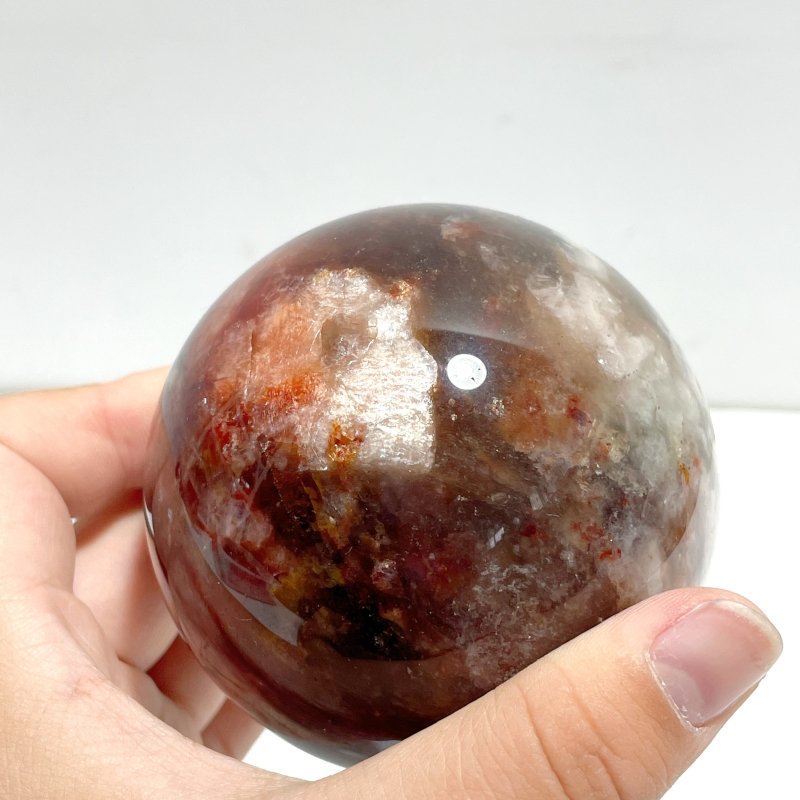 6 Pieces Blue Moonstone Mixed Fire Quartz Spheres - Wholesale Crystals