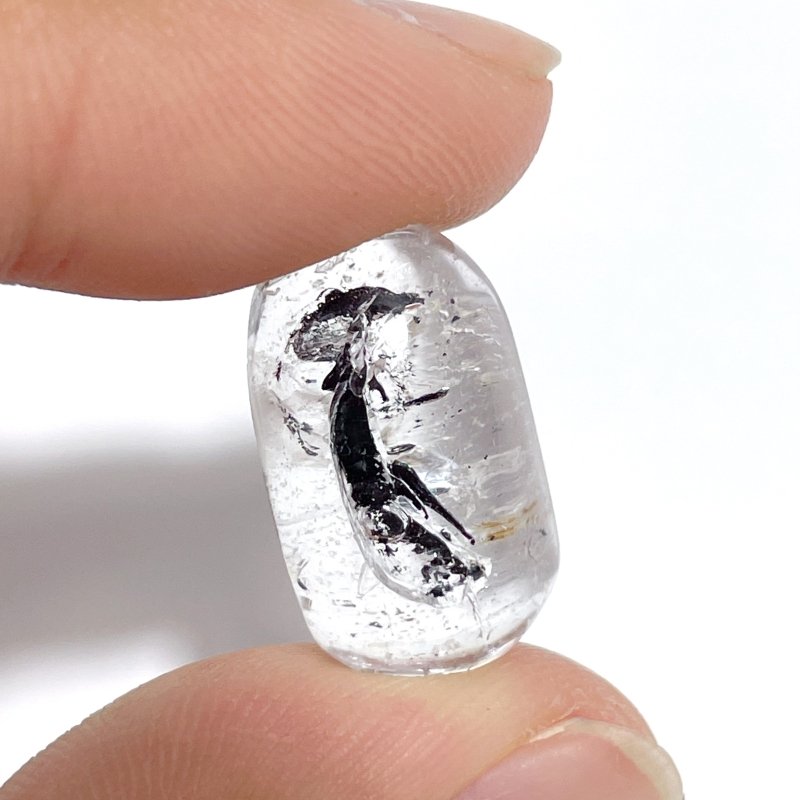 6 Pieces Enhydro Quartz Oval Cabochon Polished Crystal DIY Pendant 2 - Wholesale Crystals