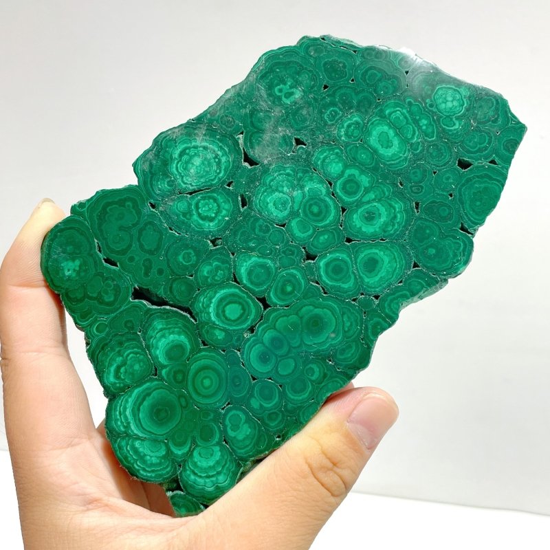 6 Pieces High Quality Beautiful Malachite Slab - Wholesale Crystals