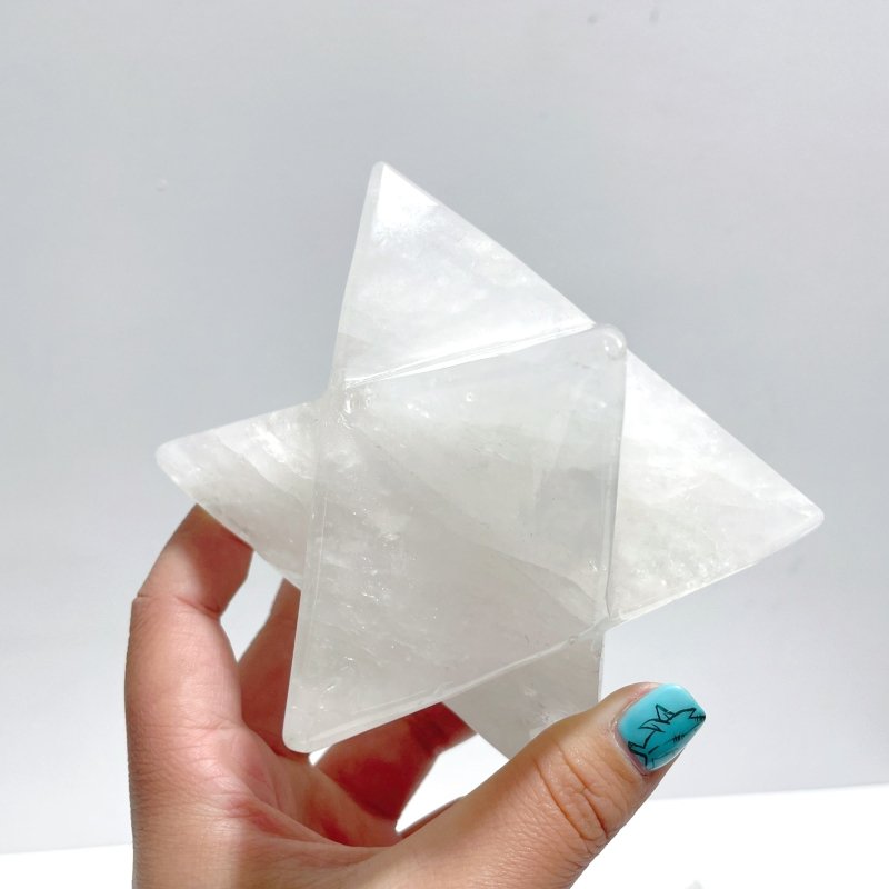 6 Pieces Large Clear Quartz Merkaba - Wholesale Crystals