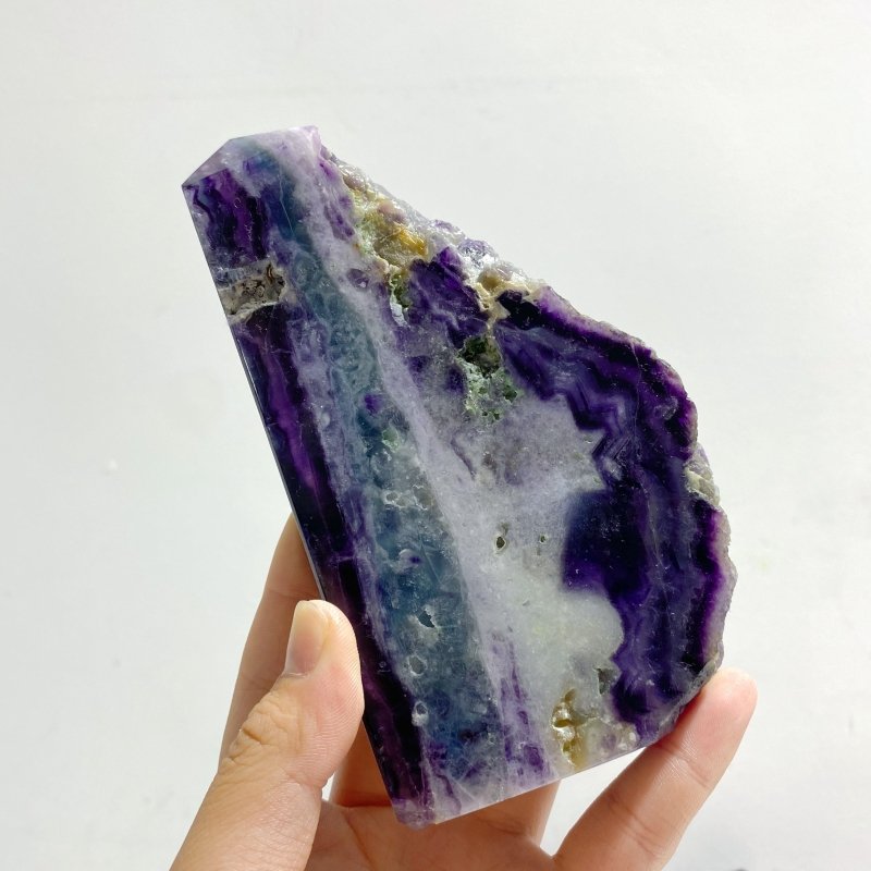 6 Pieces Rainbow Fluorite Raw Side Tower - Wholesale Crystals