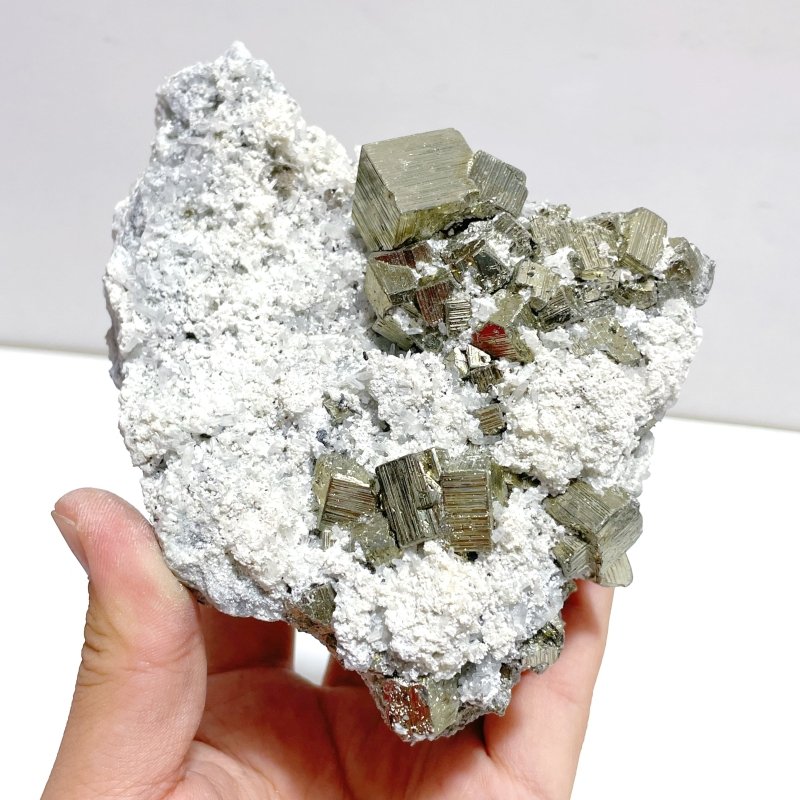 6 Pieces Raw Pyrite Mineral Specimen Home Decor For Collection - Wholesale Crystals