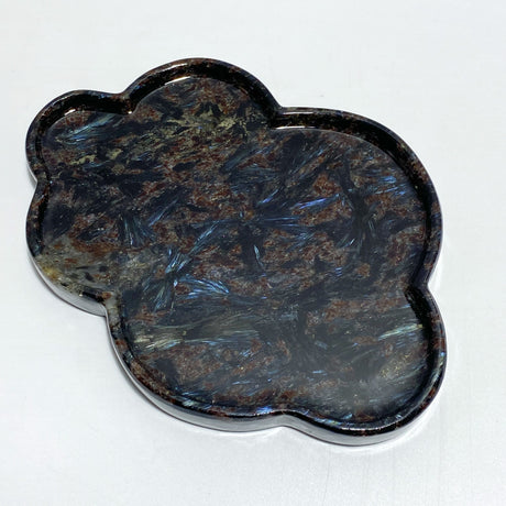 Garnet Mixed Astrophyllite Cloud Shape Stand Base Home Decor Wholesale