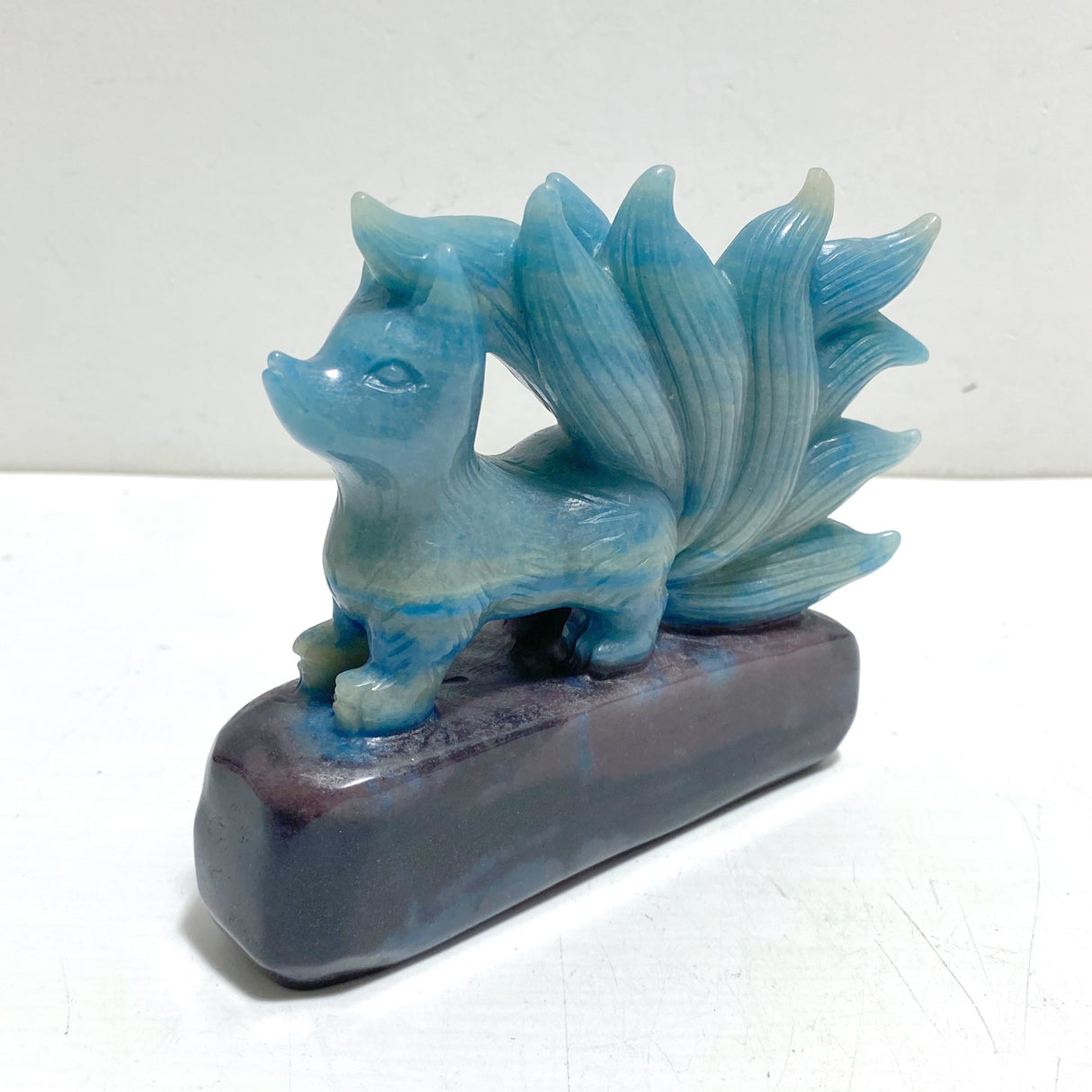 Trolleite Stone Nine-tailed Fox Carving