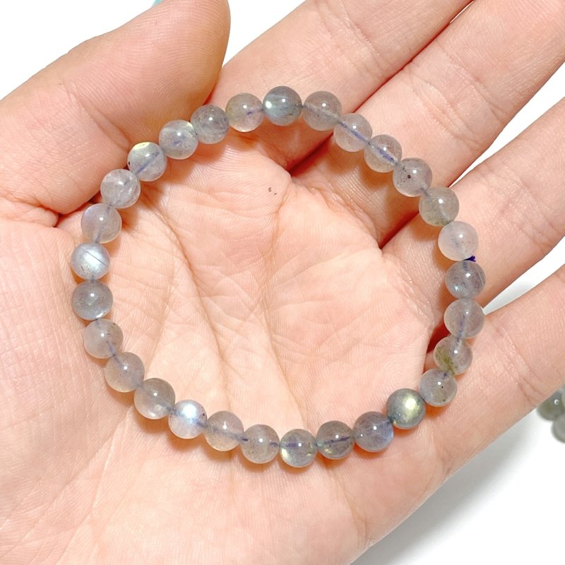 6mm Flash Labradorite Bracelets Wholesale (small circumference) - Wholesale Crystals