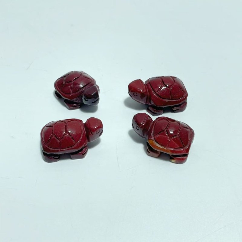 6Types Mini Tortoise turtle Moss Agate&Caribbean Chevron Amethyst Carving Animals Wholesale - Wholesale Crystals