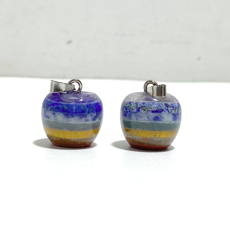 7 Chakra Apple Pendant Wholesale - Wholesale Crystals