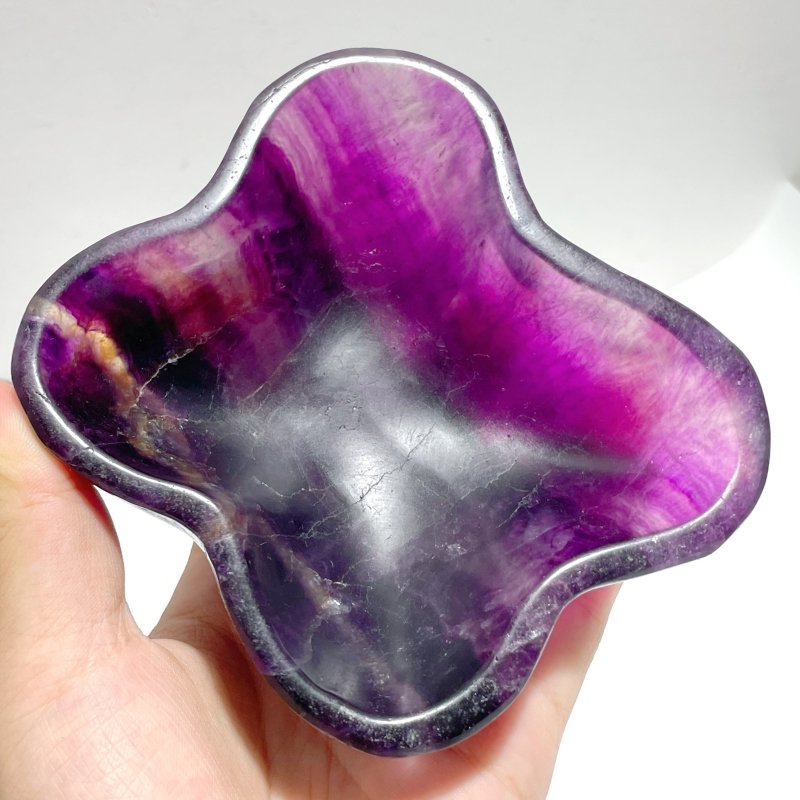7 Pieces Beautiful Large Fluorite Bowl Home Decor - Wholesale Crystals