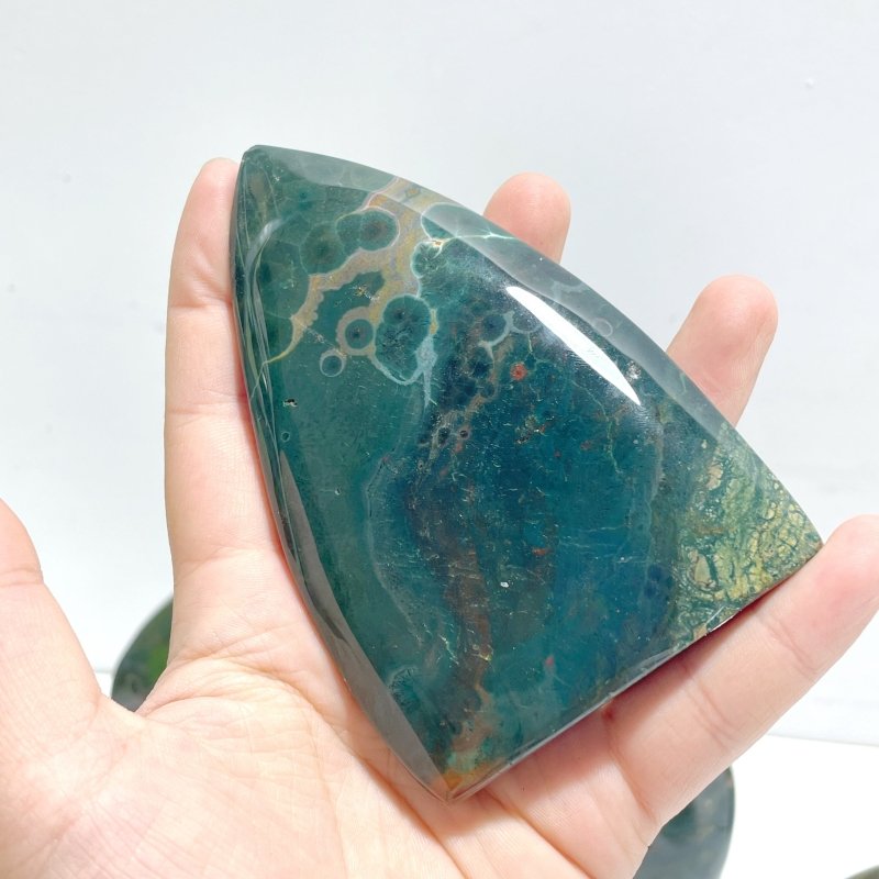 7 Pieces Green 6th Vein Ocean Jasper Arrow Head Shape Home Decor - Wholesale Crystals