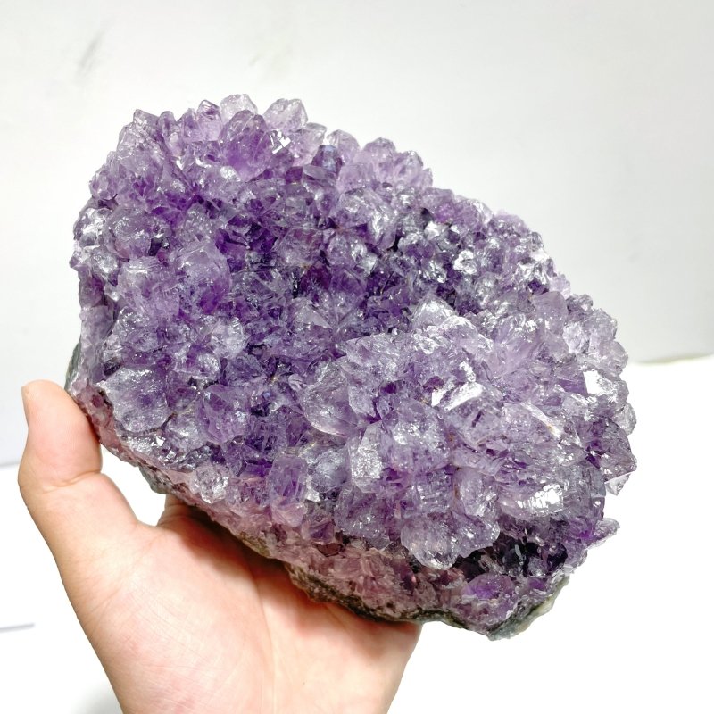 7 Pieces Large Amethyst Cluster Specimen - Wholesale Crystals