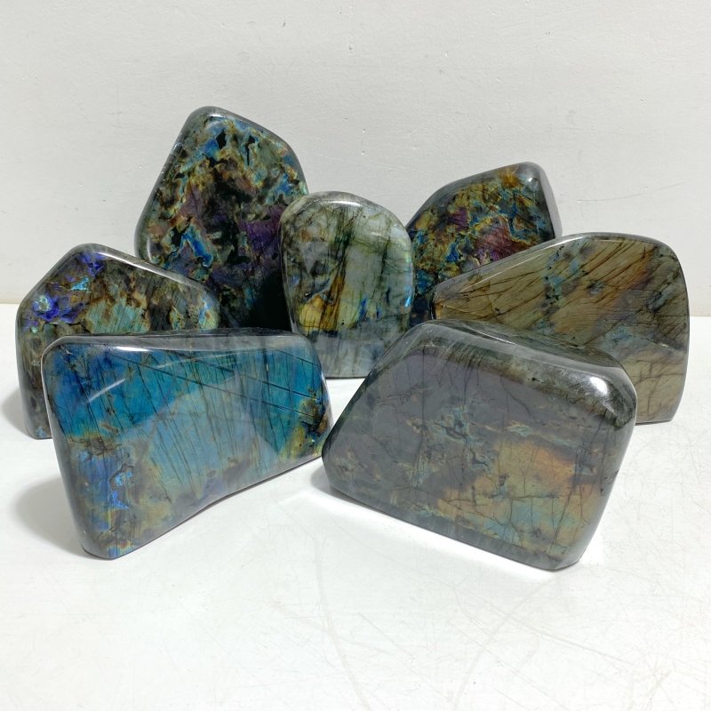 7 Pieces Large Labradorite Free Form -Wholesale Crystals