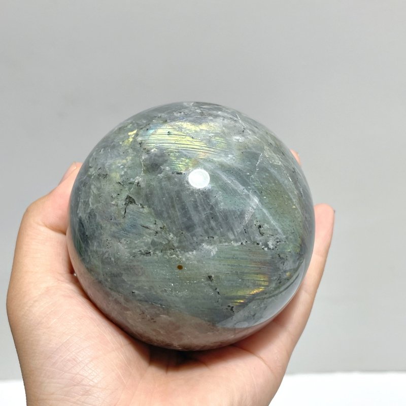 7 Pieces Large Labradorite Spheres Clearance - Wholesale Crystals