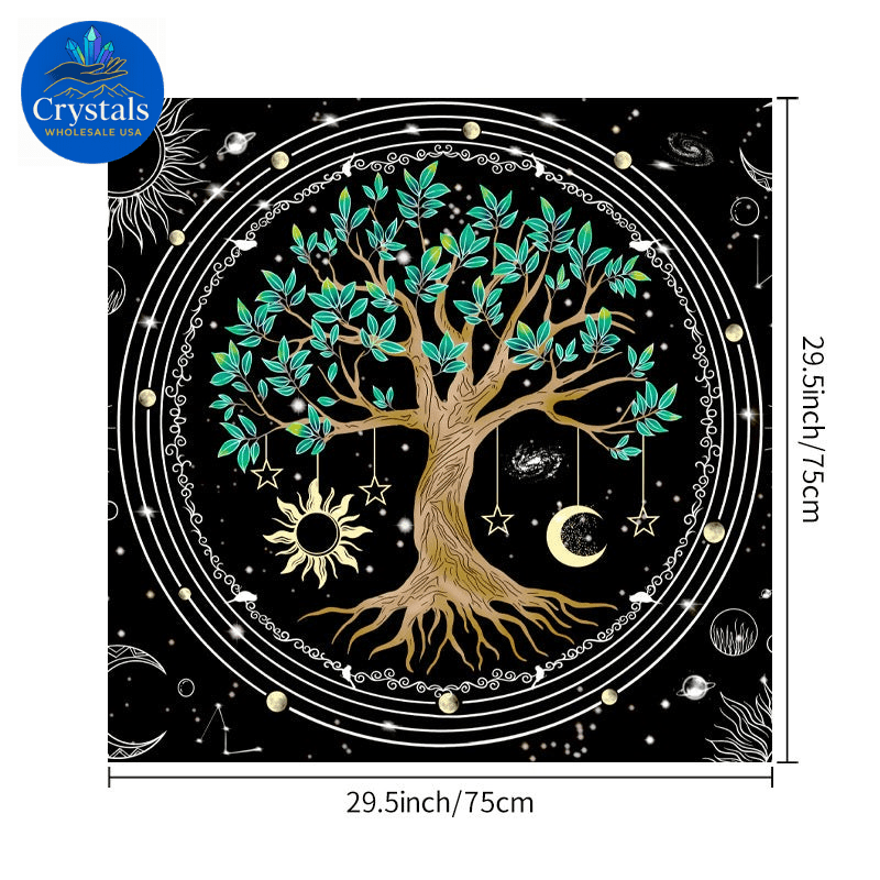 7 Tree of Life Tarot Tablecloth - Wholesale Crystals