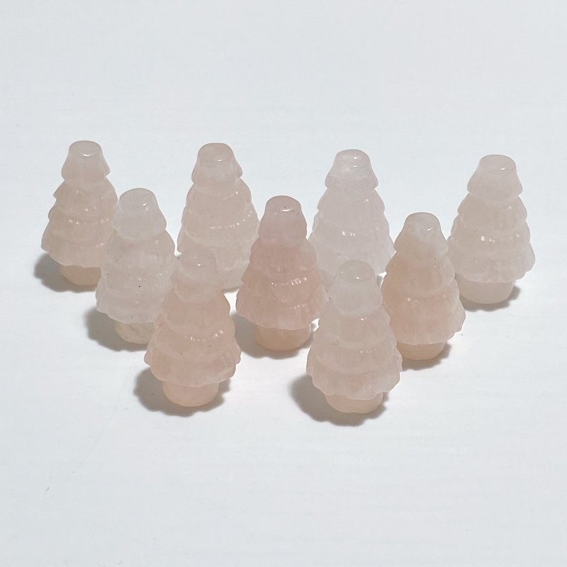 7 Types Christmas Tree Carving Wholesale Green Aventurine Rose Quartz -Wholesale Crystals