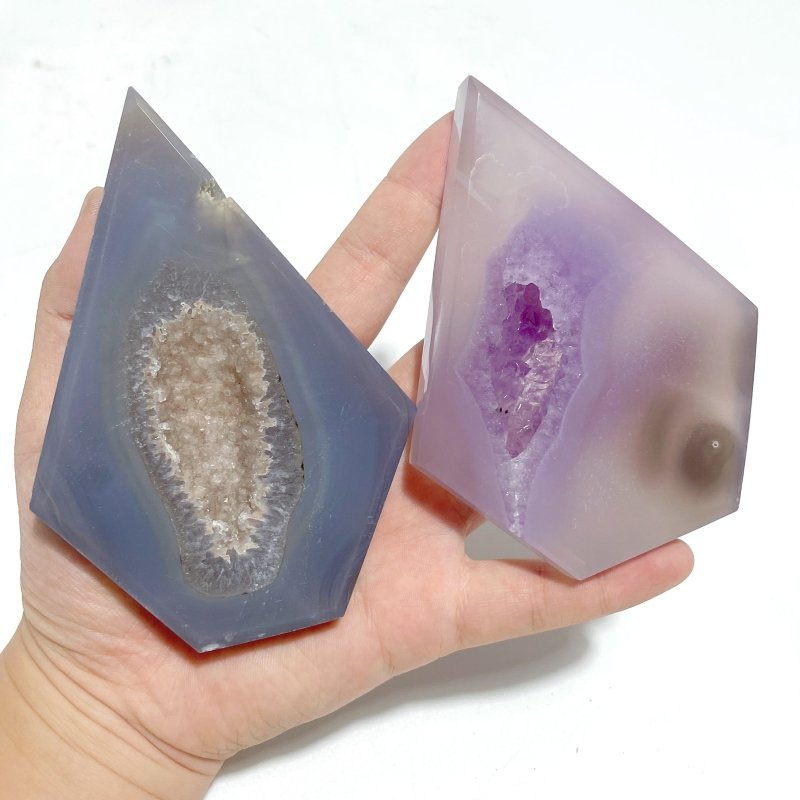 8 Pieces Beautiful Large Geode Druzy Agate Arrow Head Shape - Wholesale Crystals