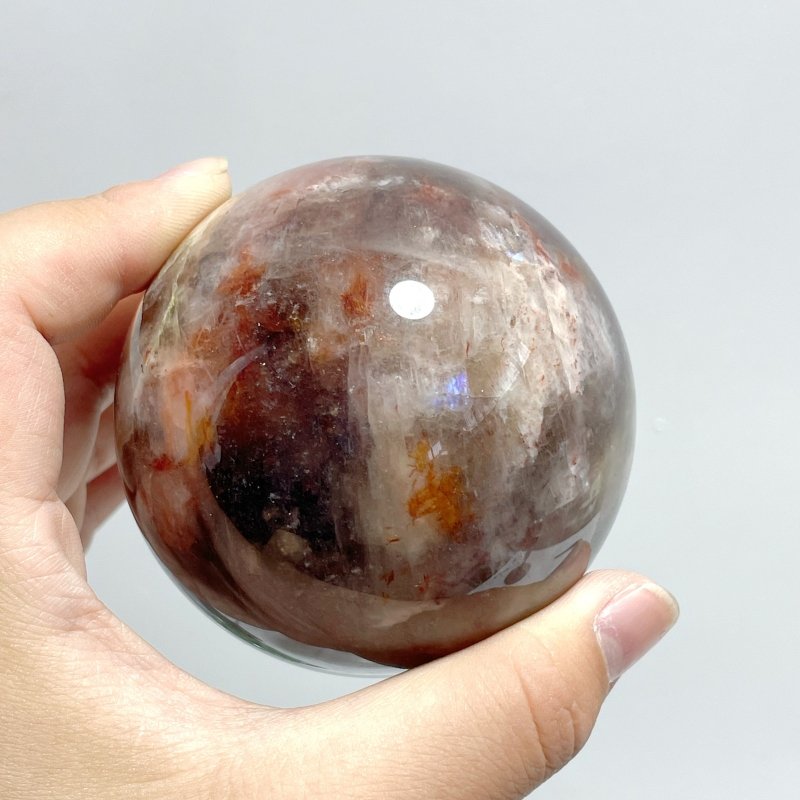 8 Pieces Fire Quartz Mixed Moonstone Spheres - Wholesale Crystals