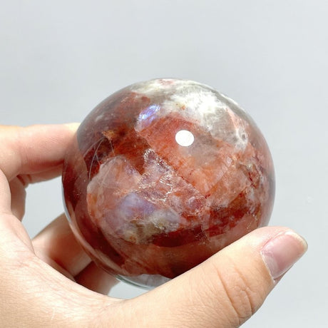 8 Pieces Fire Quartz Mixed Moonstone Spheres - Wholesale Crystals