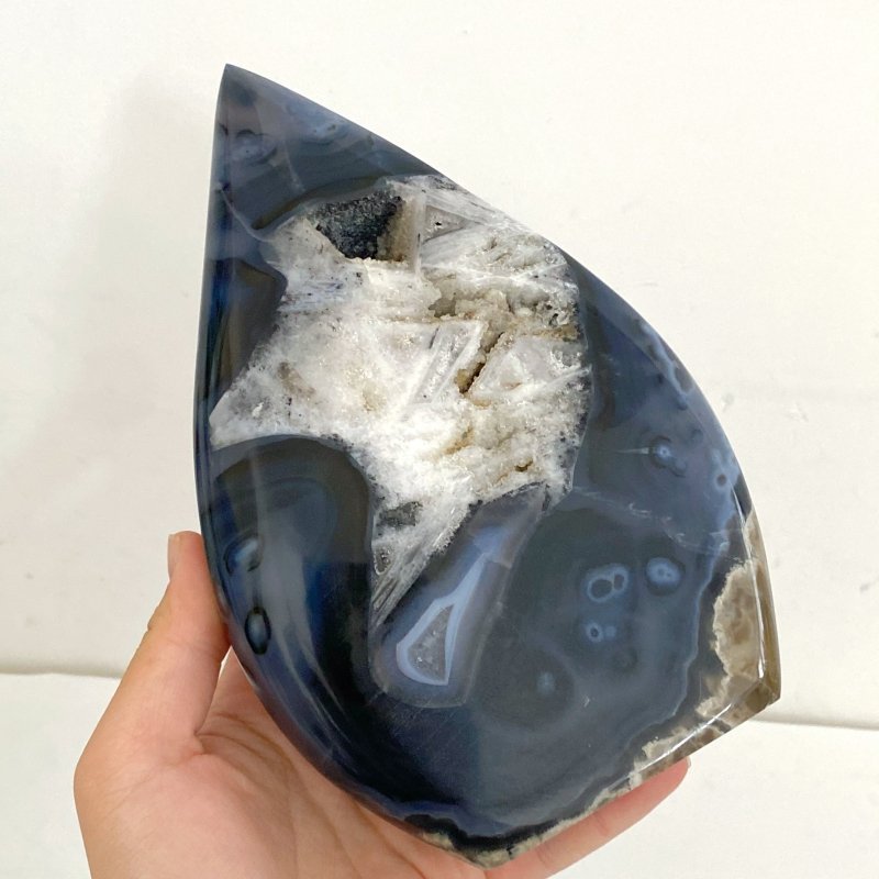 8 Pieces Large Volcano Agate Arrow Head Shape (UV - Reactive) - Wholesale Crystals