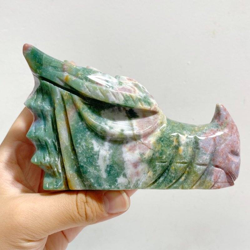 8 Pieces Ocean Jasper Dragon Head Closeout -Wholesale Crystals