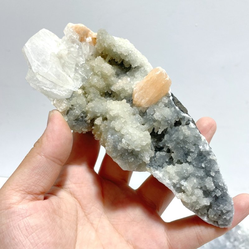 8 Pieces Raw Apophyllite Stone Specimen - Wholesale Crystals