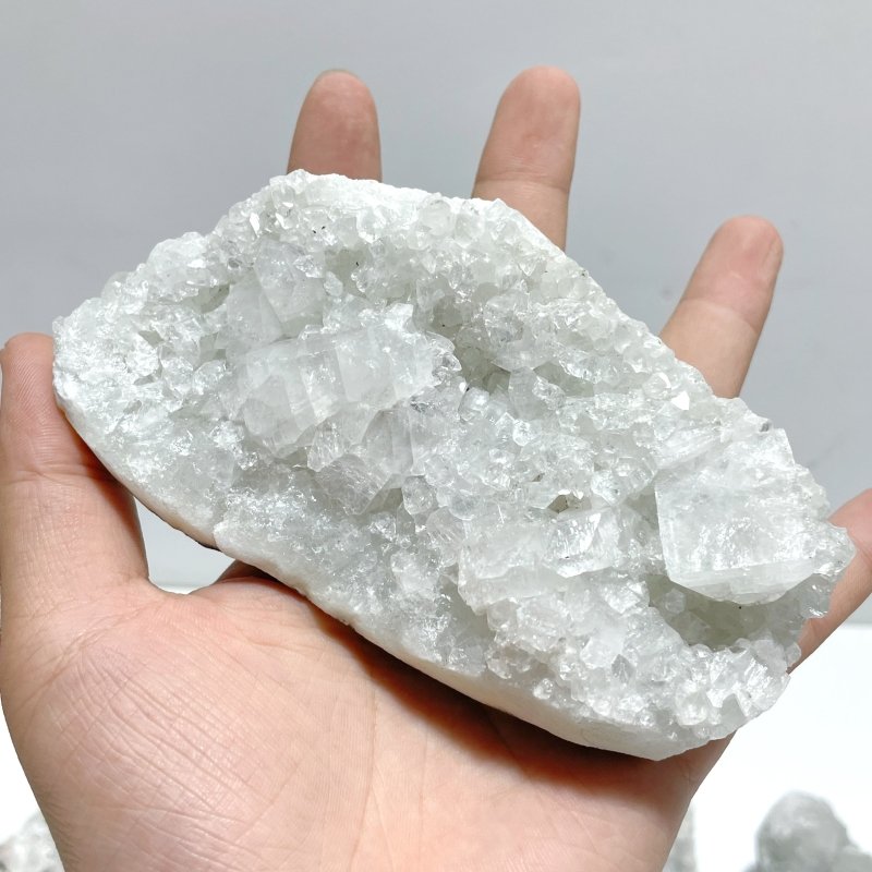 8 Pieces Raw Apophyllite Stone Specimen - Wholesale Crystals