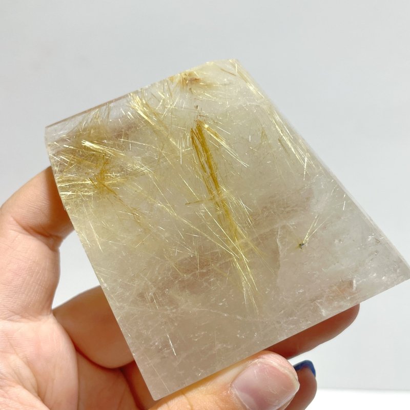 8 Pieces Unique Golden Rutile Free Form - Wholesale Crystals
