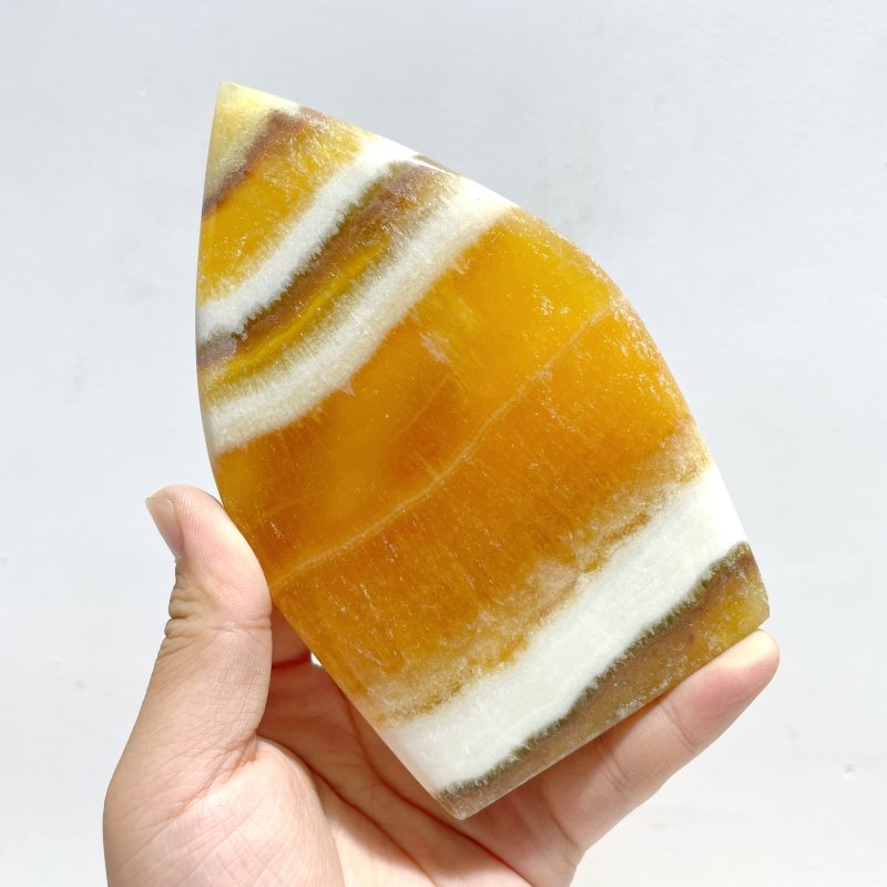 8 Pieces Yellow Calcite Arrow Head Shape - Wholesale Crystals