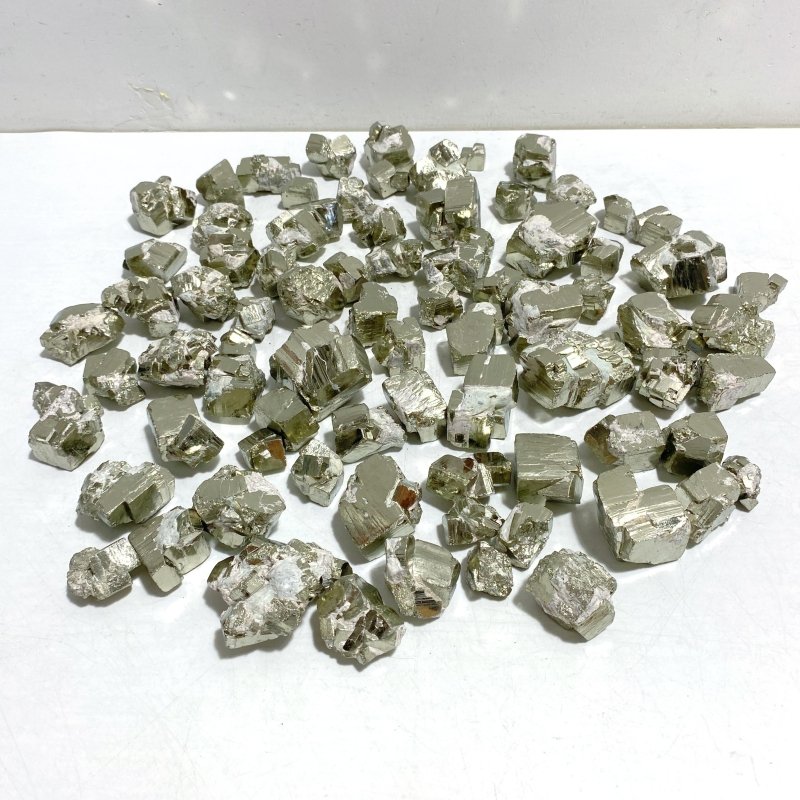 80 Pieces Small Raw Pyrite Specimen For Collection - Wholesale Crystals