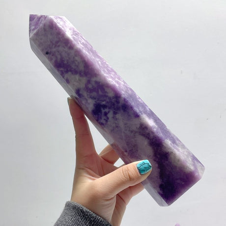 8.2 - 10.8in 6 Pieces Large Lepidolite Tower - Wholesale Crystals