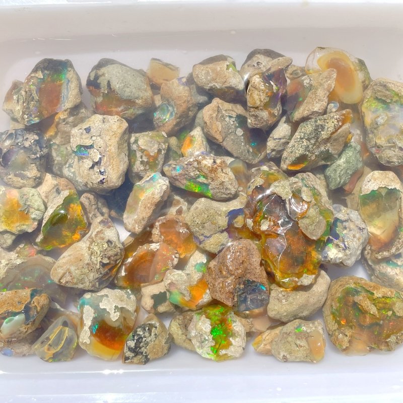 83 Pieces Natural Raw Opal Gemstone Stone - Wholesale Crystals
